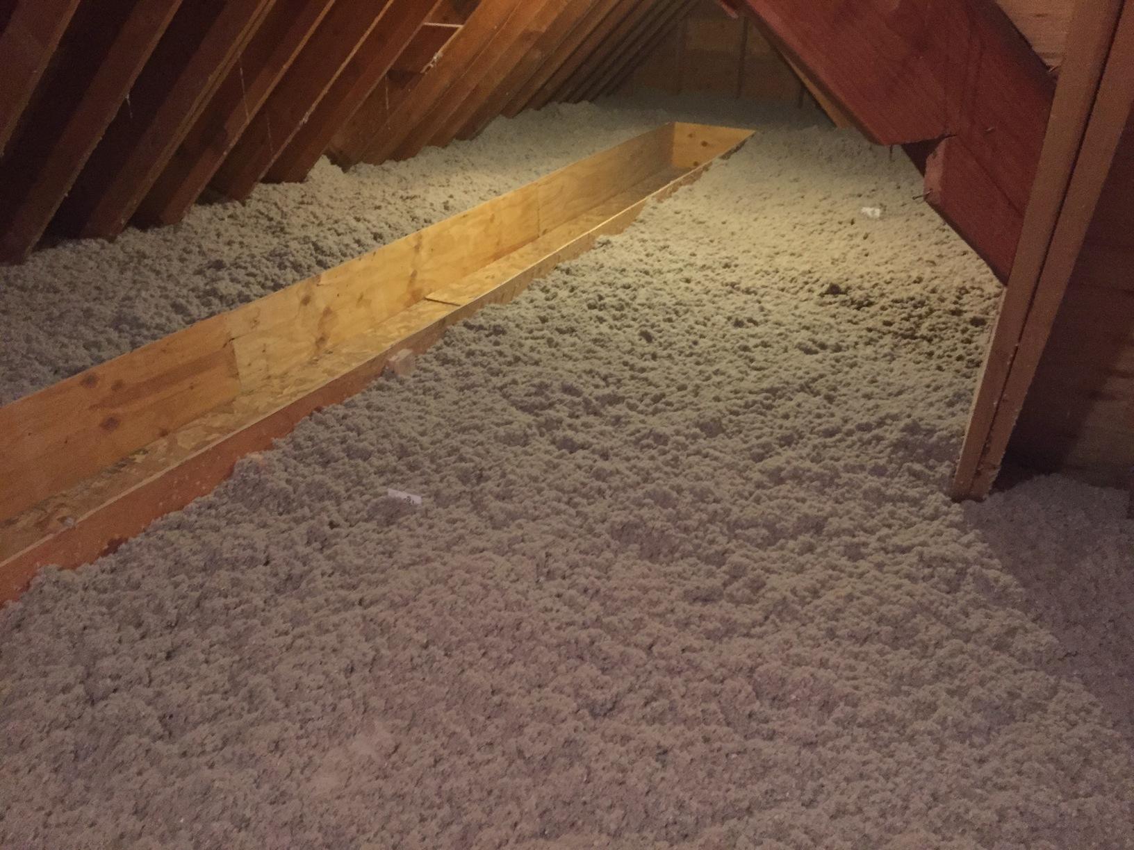 Attic Blown-In Fiberglass Insulation